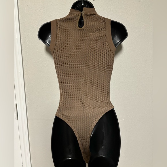 Carmin Mesh Bodysuit- Brown - Picture 3 of 4